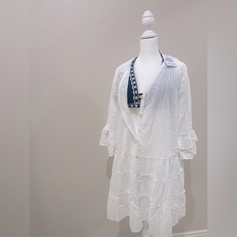 Coverup, white size 1X